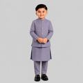 Ash Purple Waistcoat & Kurta Pajama