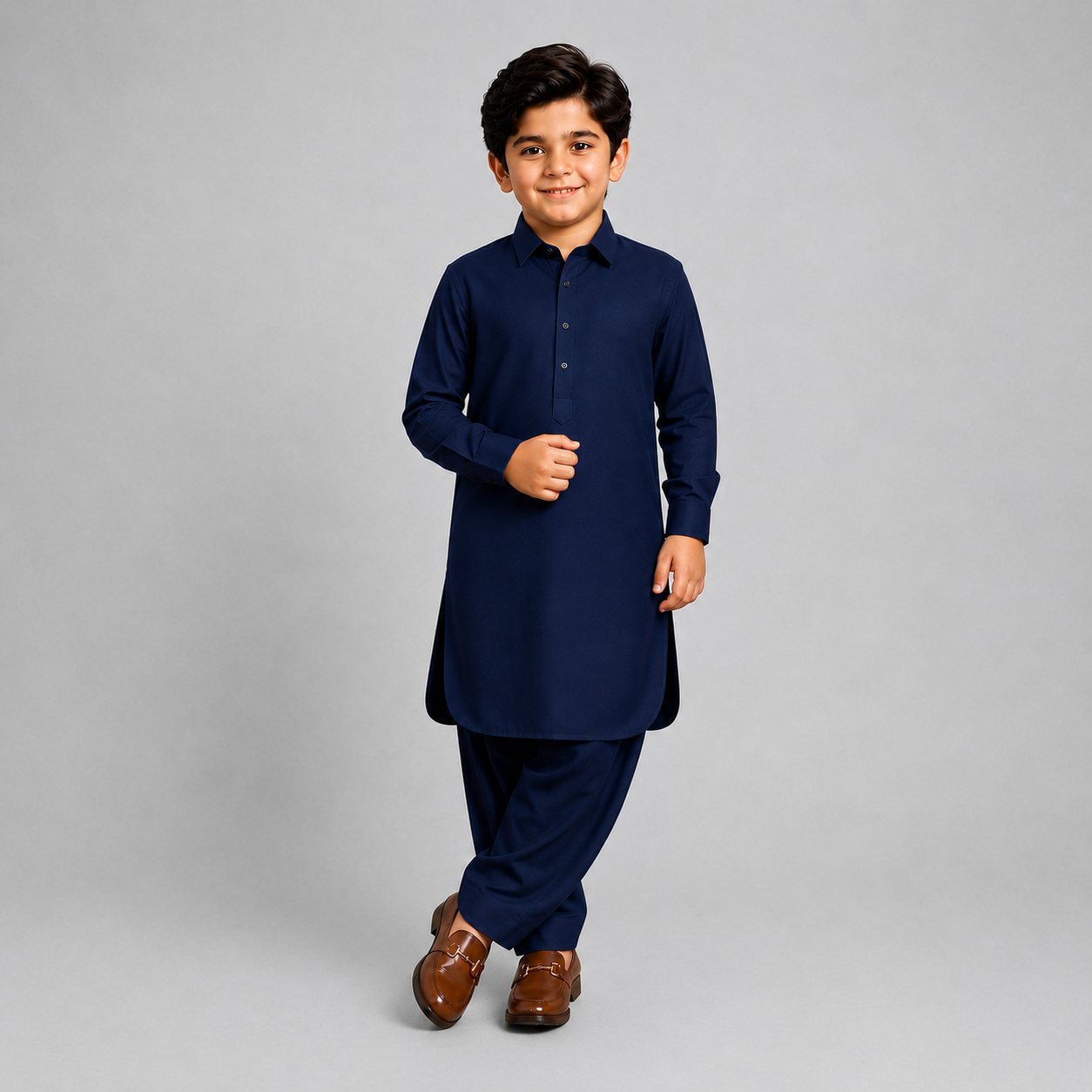 Classic Navy Blue Shalwar Kameez
