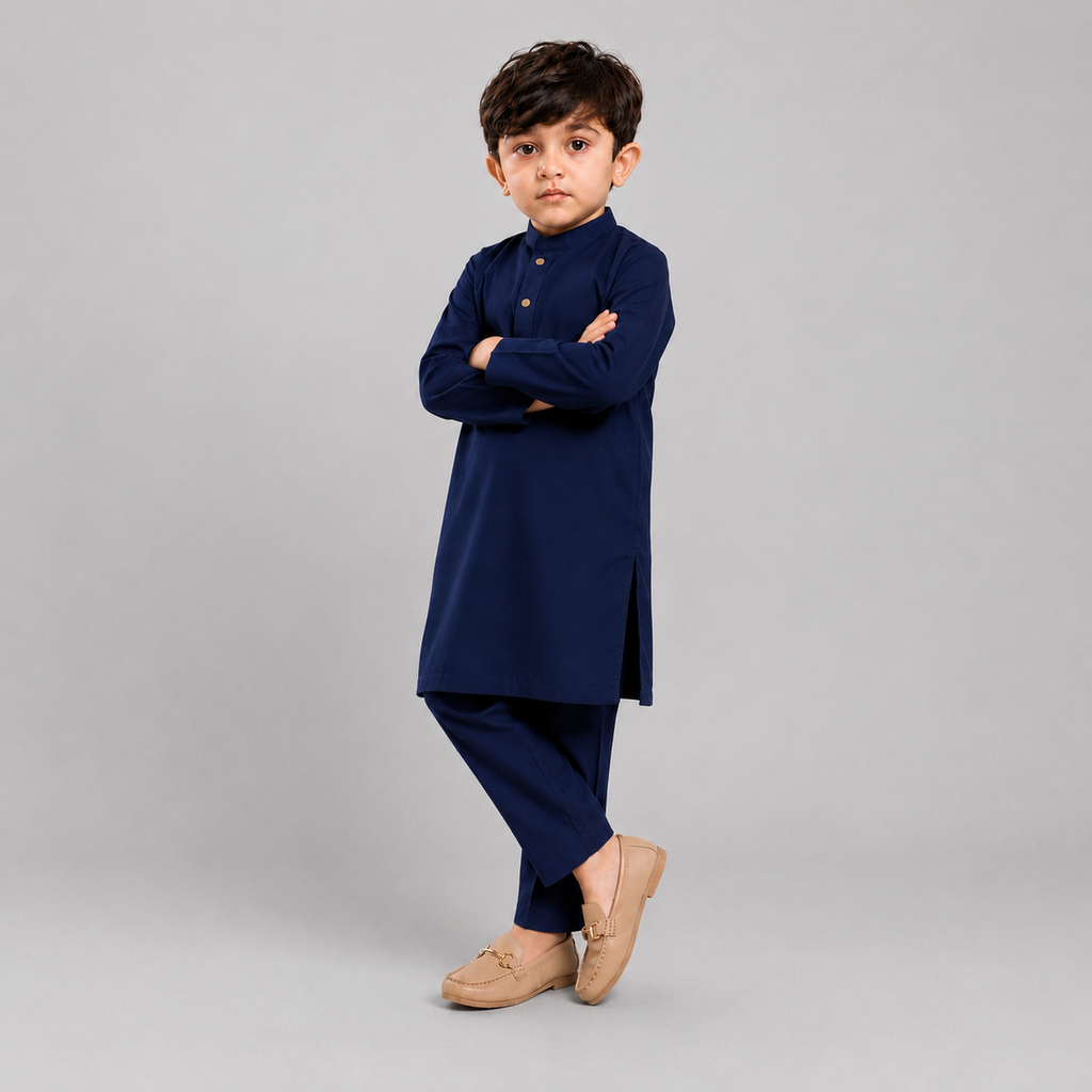 Navy Blue Kurta Pajama