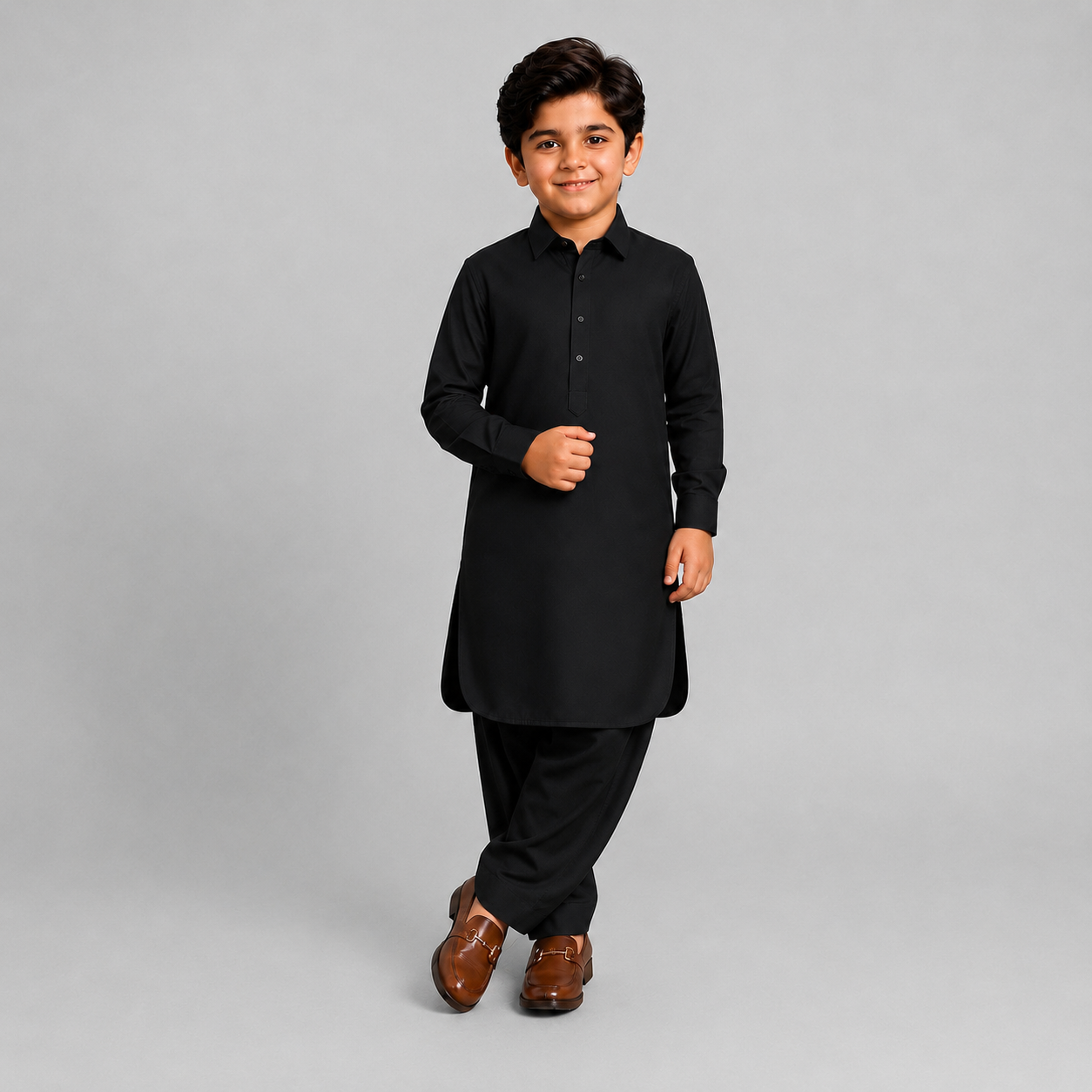 Traditional Black Shalwar Kameez